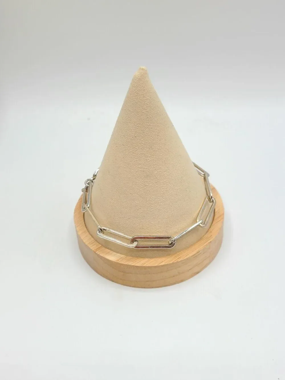 J Crew Silver Tone Paper Clip Bracelet fits a 7